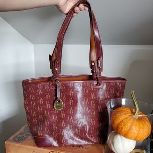 Dooney & Bourke Burgundy Tote Bag
